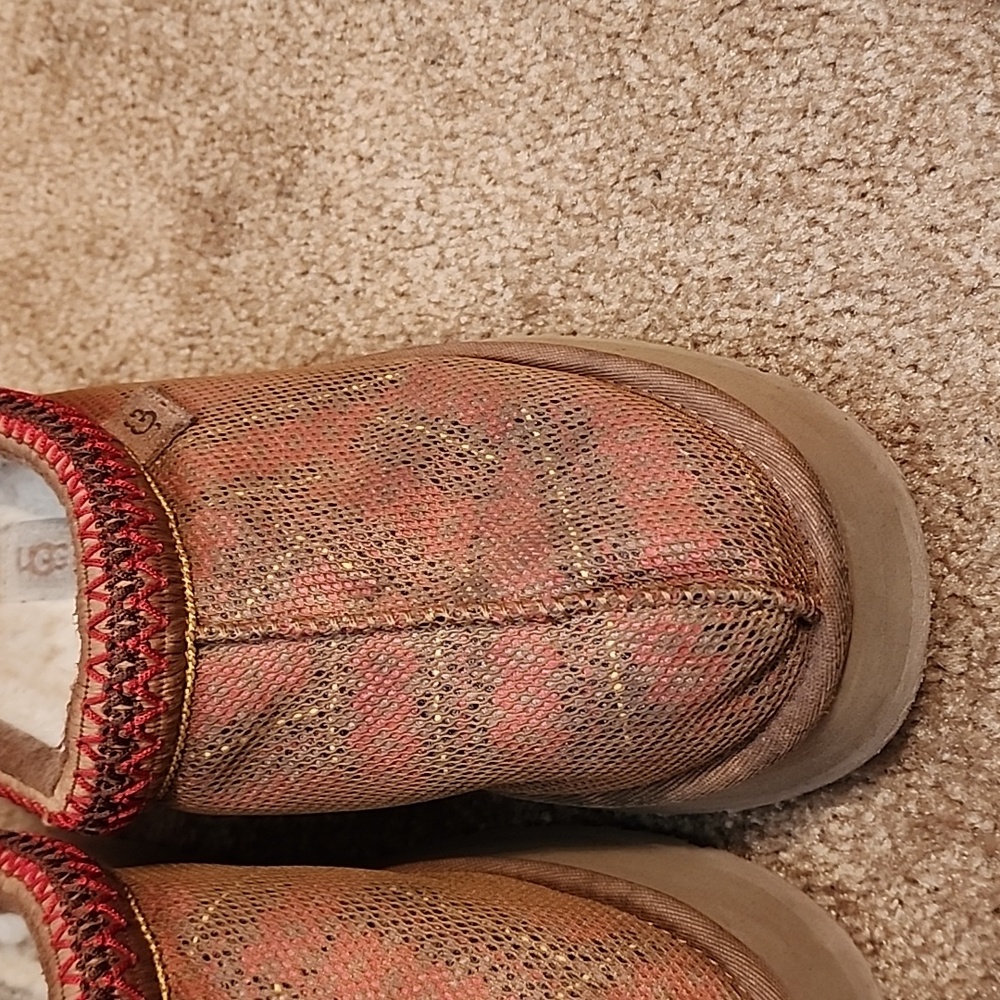 UGG Tazz Maxi Tasman Platform Chestnut Slippers - Picture 3 of 16